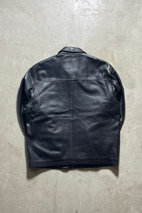 Y2K EARLY 00'S LEATHER JACKET / BROWN [SIZE: M USED]