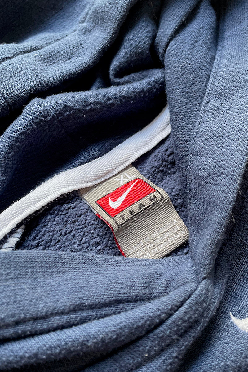 Y2K EARLY 00'S SWEAT HOODIE / NAVY [SIZE: XL USED]
