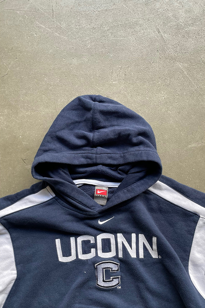 Y2K EARLY 00'S SWEAT HOODIE / NAVY [SIZE: XL USED]