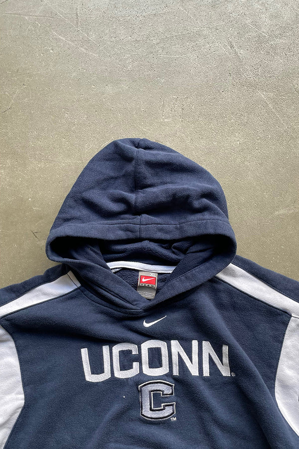 Y2K EARLY 00'S SWEAT HOODIE / NAVY [SIZE: XL USED]