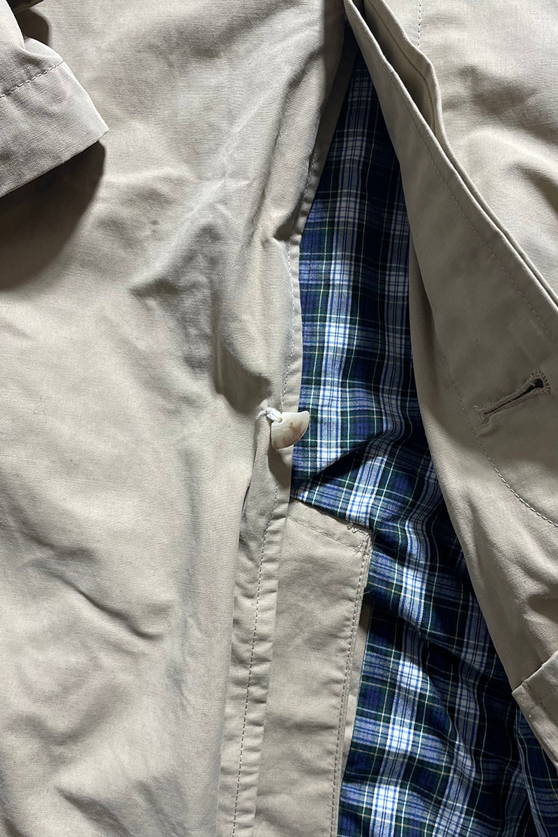 90s Balmacaan Coat / Beige [Size: L Used]