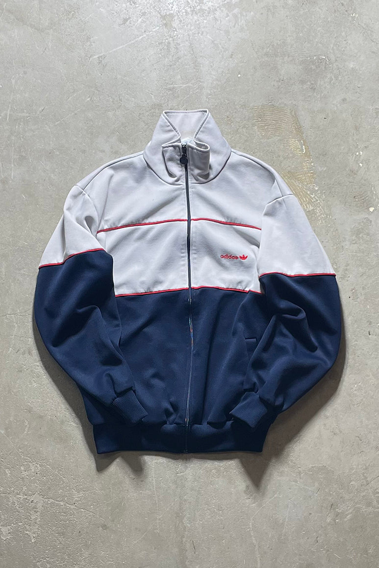 70'S ZIP UP TRACK JACKET / GRAY [SIZE: L USED]