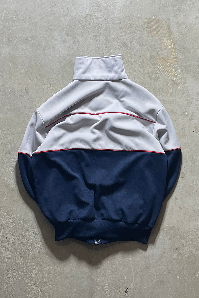 70'S ZIP UP TRACK JACKET / GRAY [SIZE: L USED]