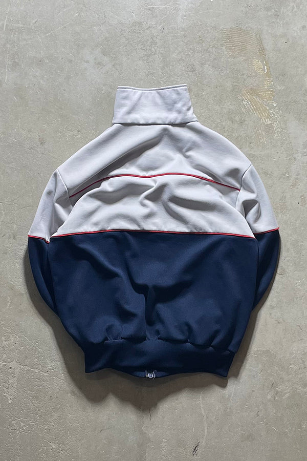70'S ZIP UP TRACK JACKET / GRAY [SIZE: L USED]