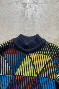 MADE IN AUSTRALIA 90'S DESIGN SWEATER / MULTI [SIZE: L USED]