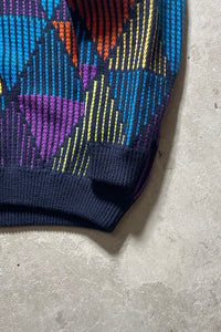 MADE IN AUSTRALIA 90'S DESIGN SWEATER / MULTI [SIZE: L USED]