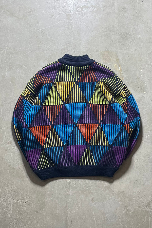 MADE IN AUSTRALIA 90'S DESIGN SWEATER / MULTI [SIZE: L USED]