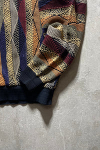 MADE IN CANADA 90'D 3D KNIT SWEATER / MULTI  [SIZE: L USED]