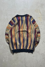 画像をギャラリービューアに読み込む, MADE IN CANADA 90&#39;D 3D KNIT SWEATER / MULTI  [SIZE: L USED]
