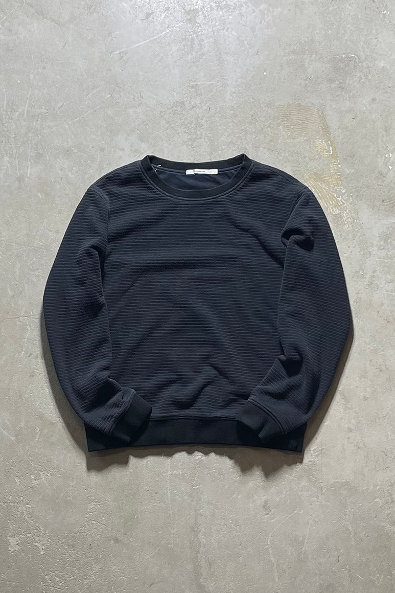 BORDER SWEATSHIRT / BLACK [SIZE: M USED]