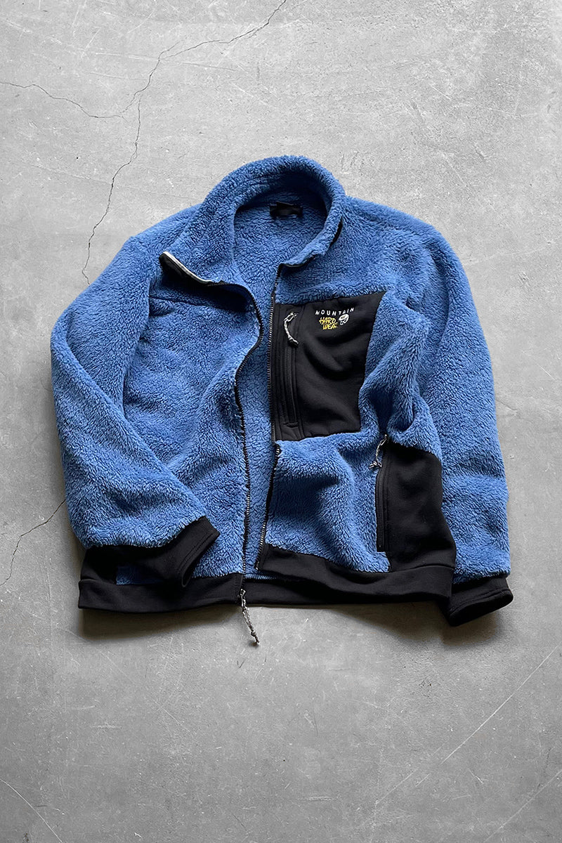 MADE IN USA Y2K EARLY 00'S ZIP UP POLARTEC FLEECE JACKET  / BLUE [SIZE: L USED]