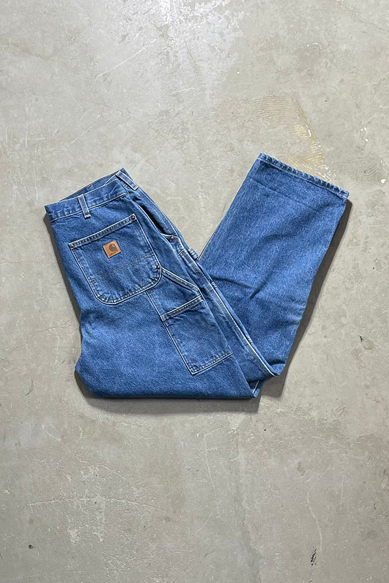 MADE IN MEXICO DOUBLE KNEE DENIM PANTS / INDIGO [SIZE: W33 G688 USED]