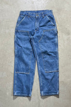 画像をギャラリービューアに読み込む, MADE IN MEXICO DOUBLE KNEE DENIM PANTS / INDIGO [SIZE: W33 G688 USED]
