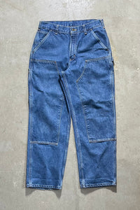 MADE IN MEXICO DOUBLE KNEE DENIM PANTS / INDIGO [SIZE: W33 G688 USED]