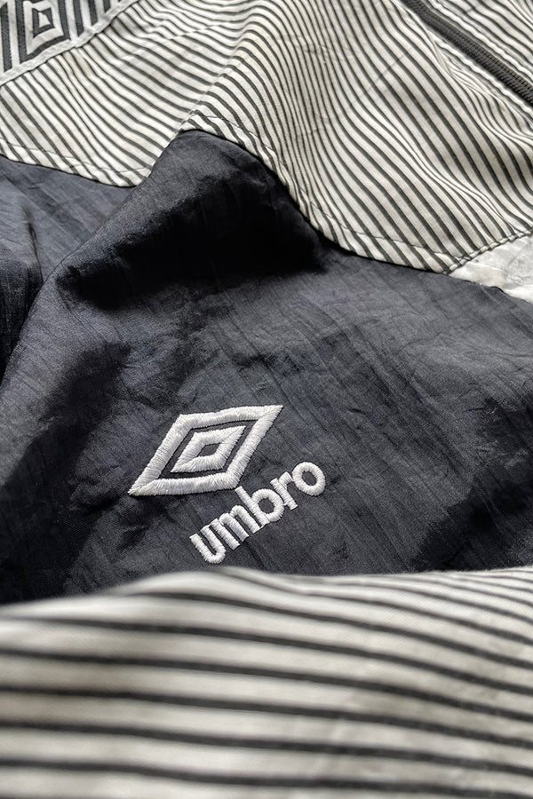 90'S NYLON TRACK JACKET / BLACK [SIZE: M USED]