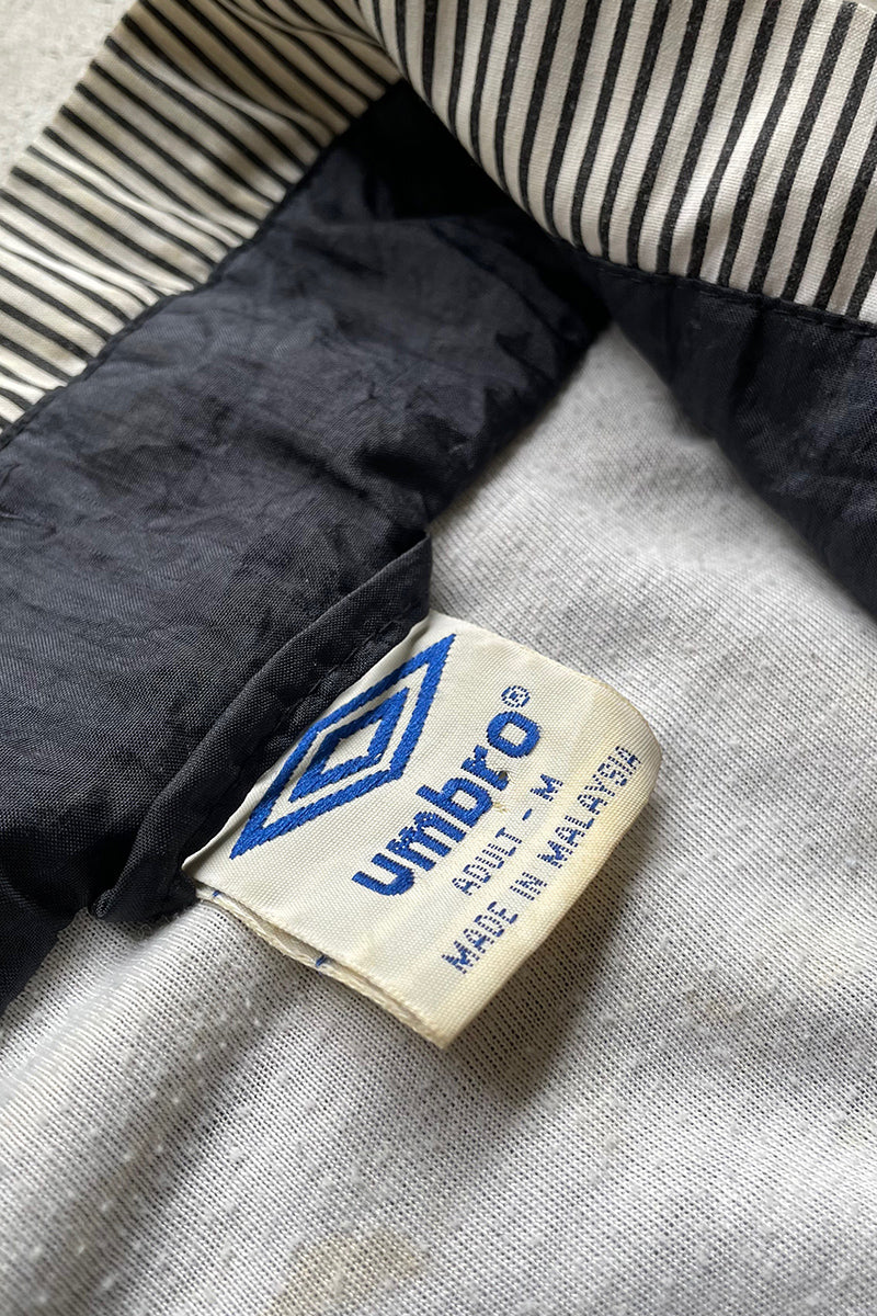 90'S NYLON TRACK JACKET / BLACK [SIZE: M USED]
