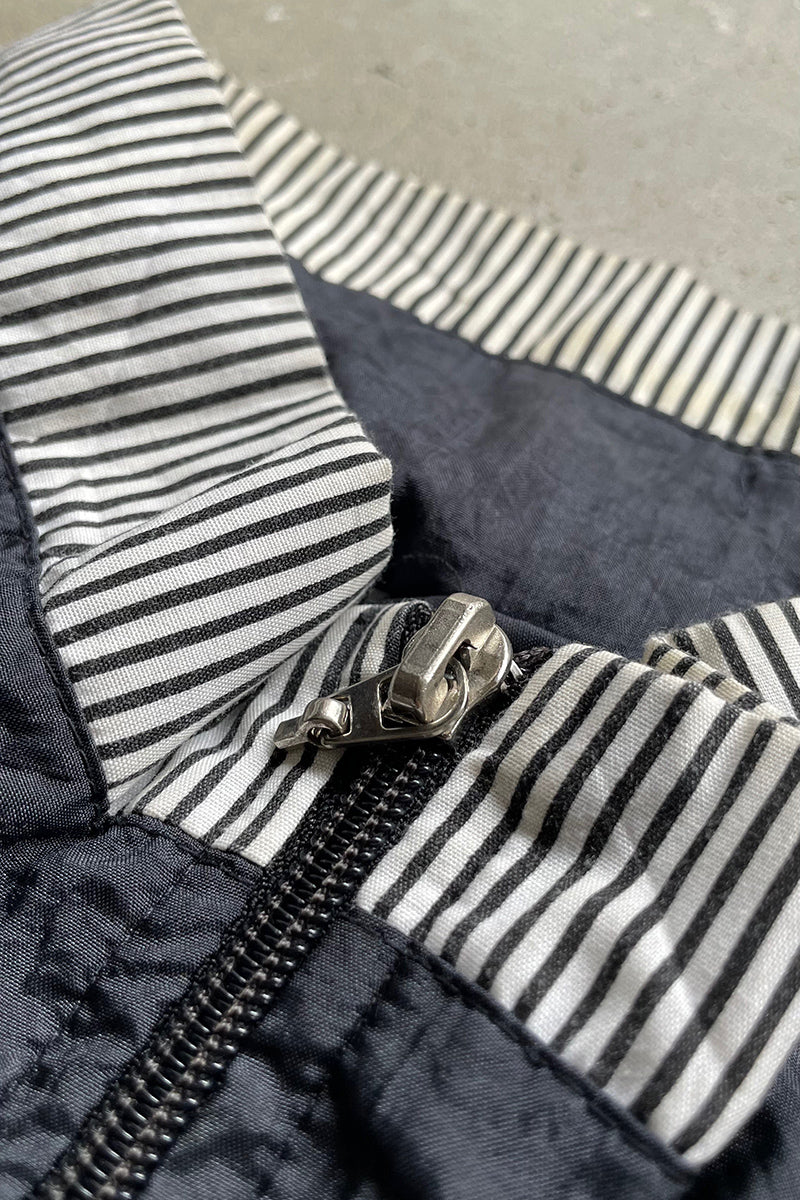90'S NYLON TRACK JACKET / BLACK [SIZE: M USED]