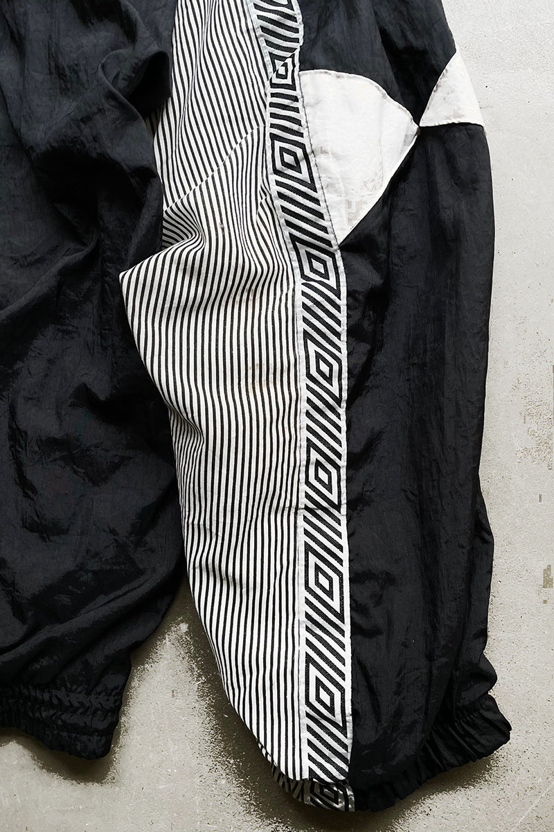 90'S NYLON TRACK JACKET / BLACK [SIZE: M USED]