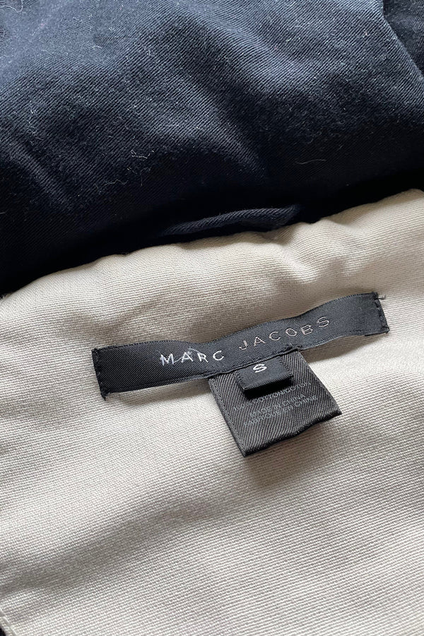 Y2K EARLY 00'S COTTON HOODIED JACKET / WHITE [SIZE: S USED]