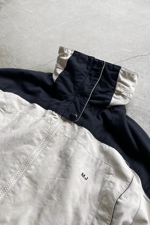 Y2K EARLY 00'S COTTON HOODIED JACKET / WHITE [SIZE: S USED]