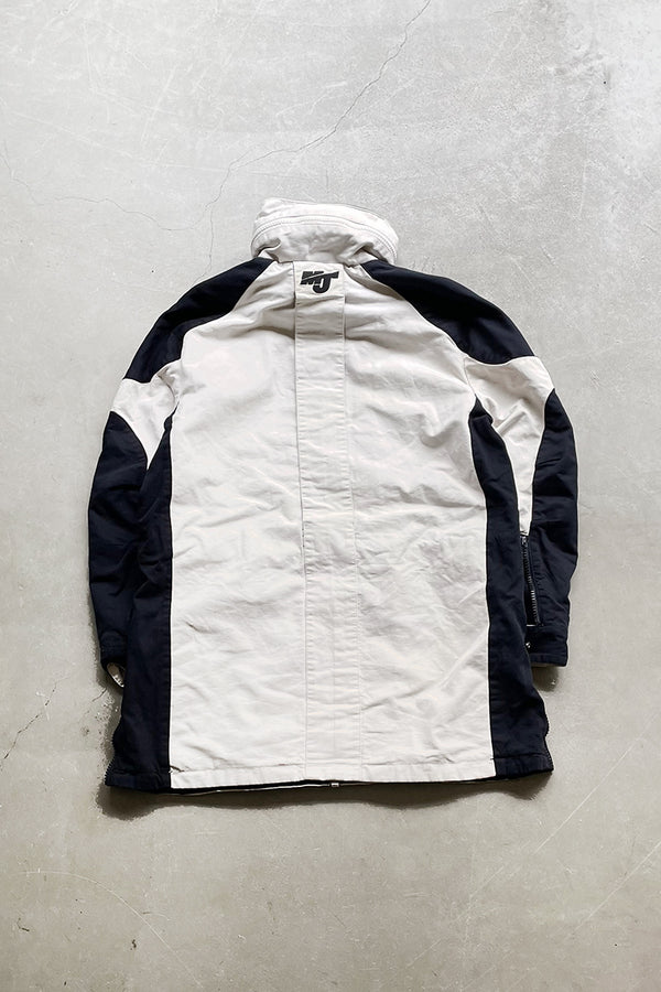 Y2K EARLY 00'S COTTON HOODIED JACKET / WHITE [SIZE: S USED]