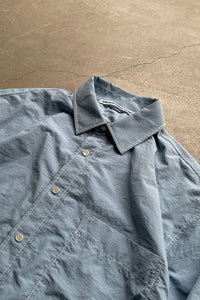 NYLON OVERSIZED SHIRT / LIGHT BLUE [SIZE: M USED ]