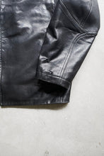 画像をギャラリービューアに読み込む, ZIP UP LEATHER JACKET / BLACK [SIZE: M USED]
