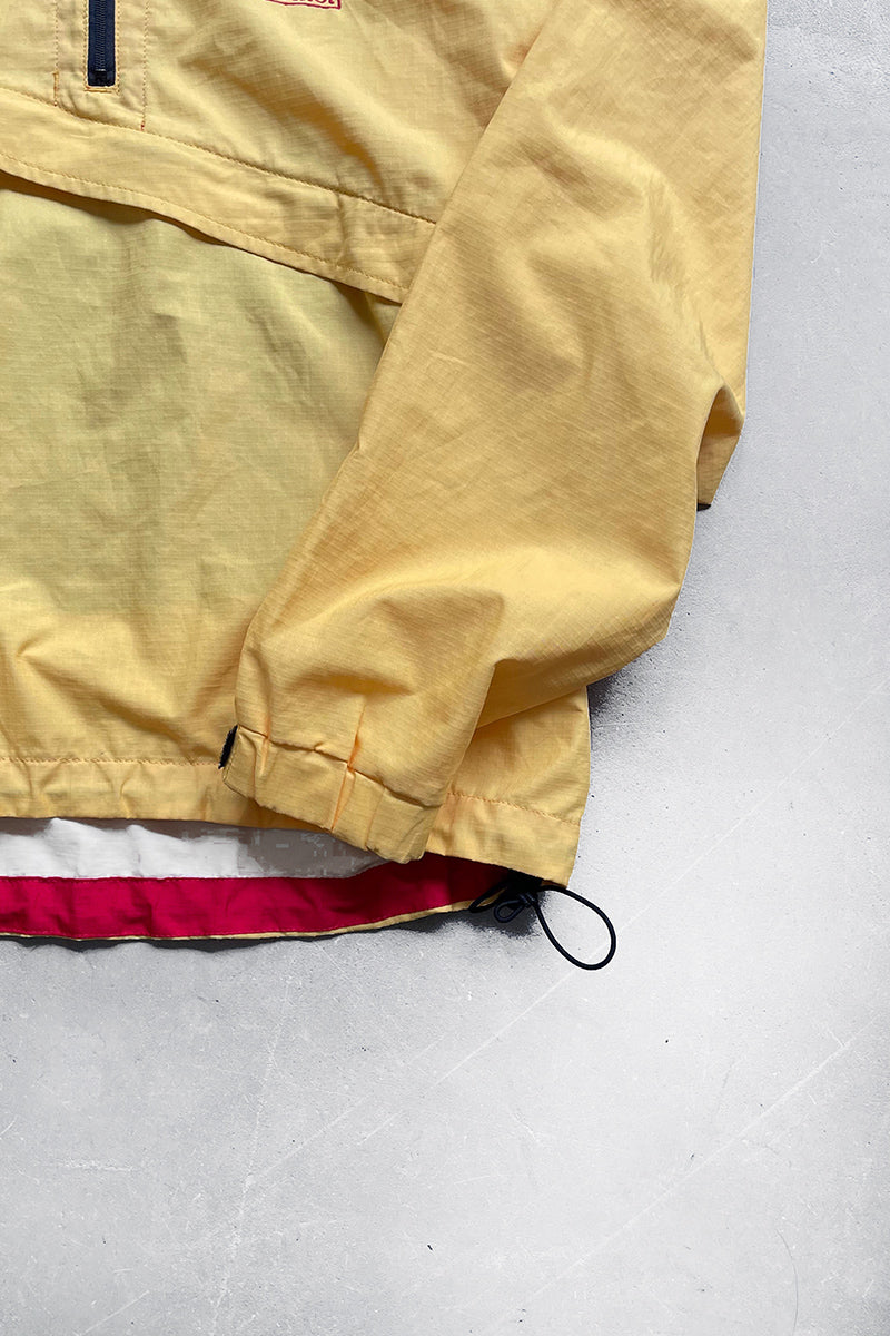 90'S NYLON ANORAK JACKET / YELLOW [SIZE: M USED]