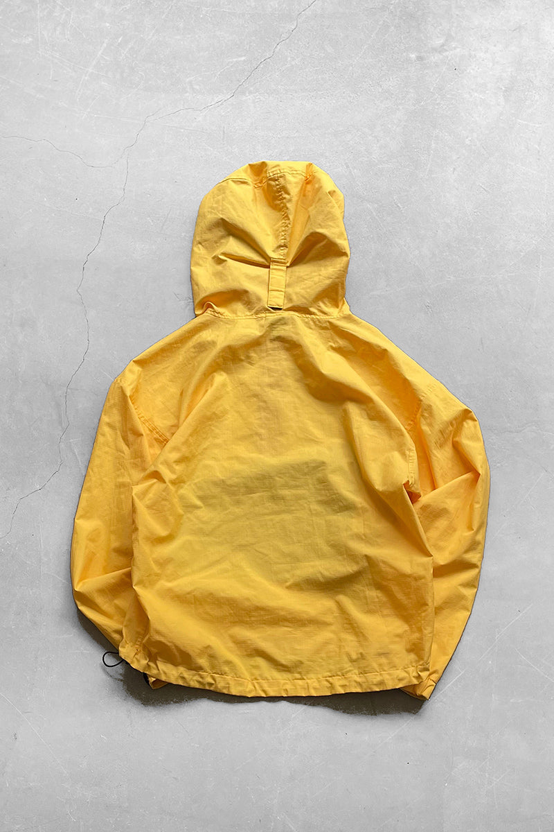 90'S NYLON ANORAK JACKET / YELLOW [SIZE: M USED]