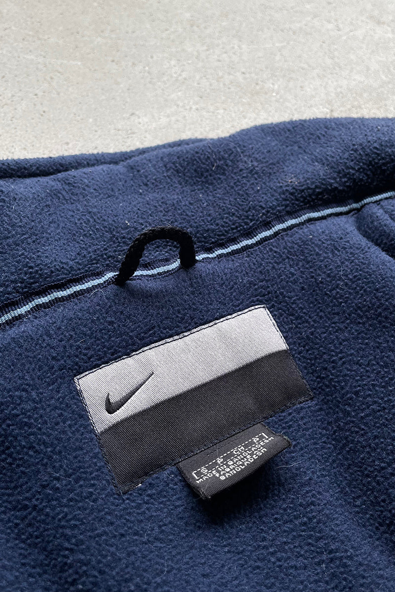 Y2K EARLY 00'S MADE IN MEXICO NYLON PUFF JACKET / NAVY [SIZE: S USED]
