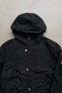 TWO TONE TELA & DAVID LIGHT-TC HOODED JACKET / BLACK [SIZE: M DEADSTOCK/NOS]