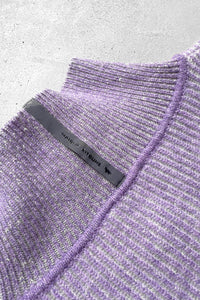 LAMBS WOOL TURTLE NECK KNIT SWEATER / PURPLE [SIZE: M USED]