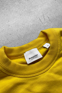 21SS PULLOVER GRAPHIC LOGO PRINT SWEATSHIRT / YELLOW [SIZE: M USED]