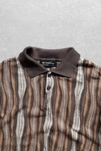画像をギャラリービューアに読み込む, MADE IN USA 90&#39;S 3D DESIGN KNIT PORO SHIRT / PATTERN [SIZE: L USED]
