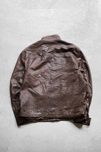 画像をギャラリービューアに読み込む, 90&#39;S LEATHER JACKET / BROWN [SIZE: L USED]
