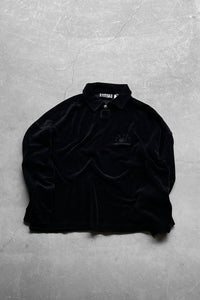 MADE IN ITALY CLASSIC V2 L/S VELOUR SHIRT / BLACK [SIZE: XL USED]