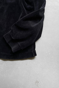 MADE IN ITALY CLASSIC V2 L/S VELOUR SHIRT / BLACK [SIZE: XL USED]