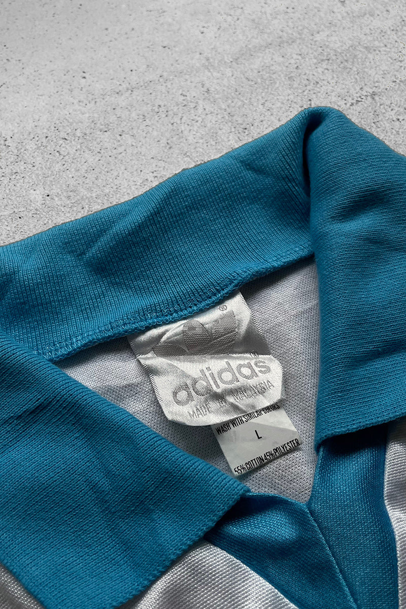 80'S L/S FOOTBALL GAME SHIRT / WHITE [SIZE: L USED]