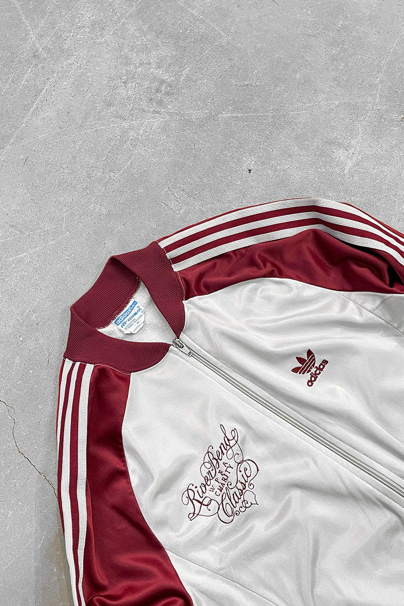 MADE IN USA 70'S ATP KEYROLAN TRACK JACKET  / SILVER/RED[SIZE: M USED]