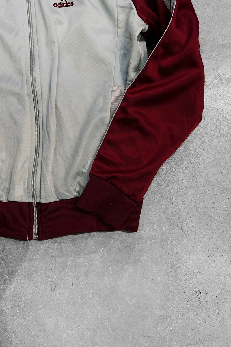 MADE IN USA 70'S ATP KEYROLAN TRACK JACKET  / SILVER/RED[SIZE: M USED]