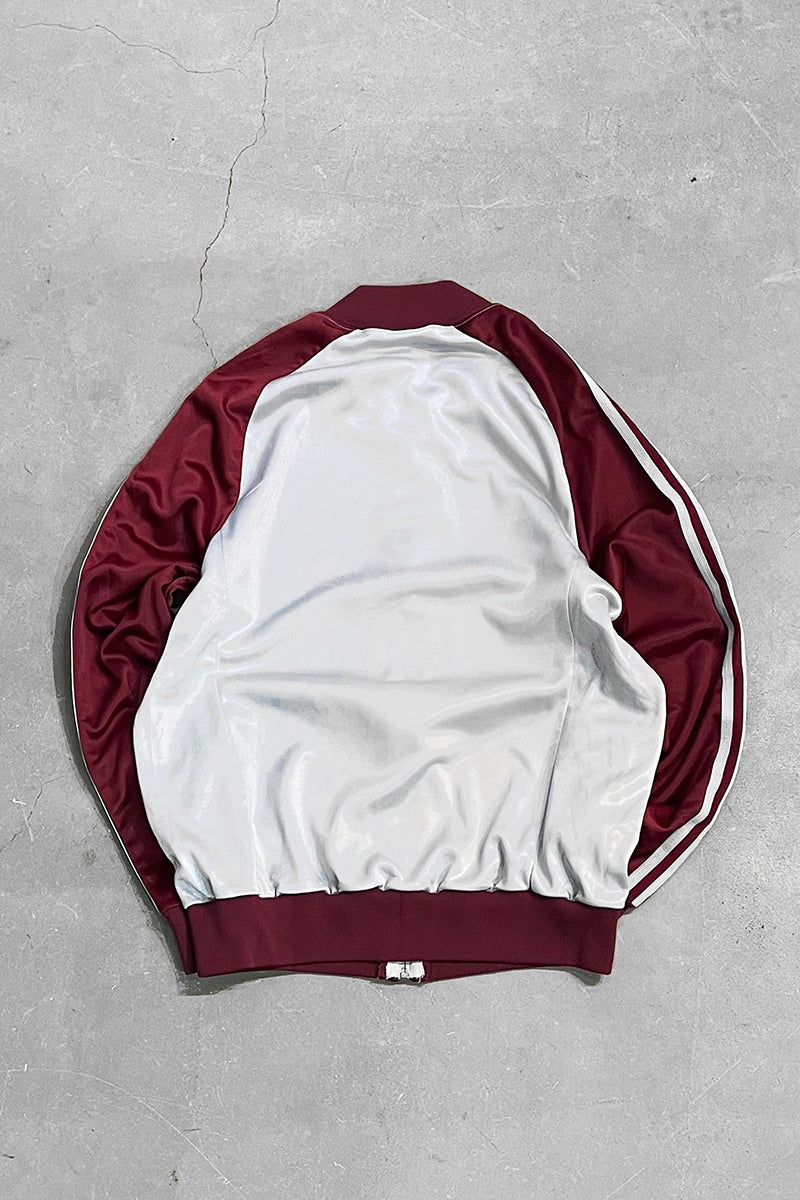 MADE IN USA 70'S ATP KEYROLAN TRACK JACKET  / SILVER/RED[SIZE: M USED]