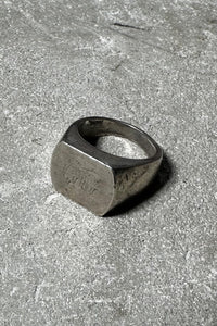 925 SILVER SIGNET RING /SILVER [SIZE: 17.5号相当USED]