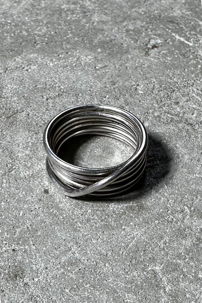 925 SILVER RING / SILVER [SIZE: 21号相当 USED]