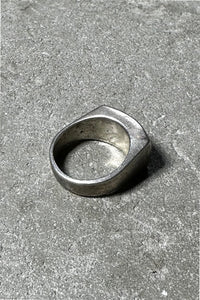 925 SILVER CHIP INLAY RING /SILVER [SIZE: 18.5号相当 USED]