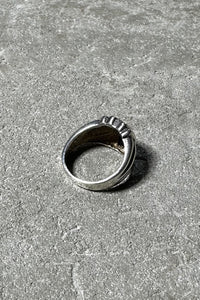 925 SILVER RING W/ONYX	SILVER [SIZE: 13.5号相当 USED]