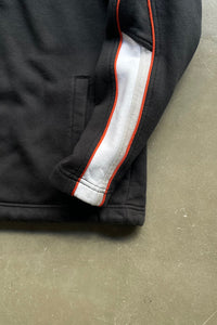 Y2K EARLY 00'S HALF-ZIP HOODIE SWEATSHIRT / BLACK [SIZE: L USED]