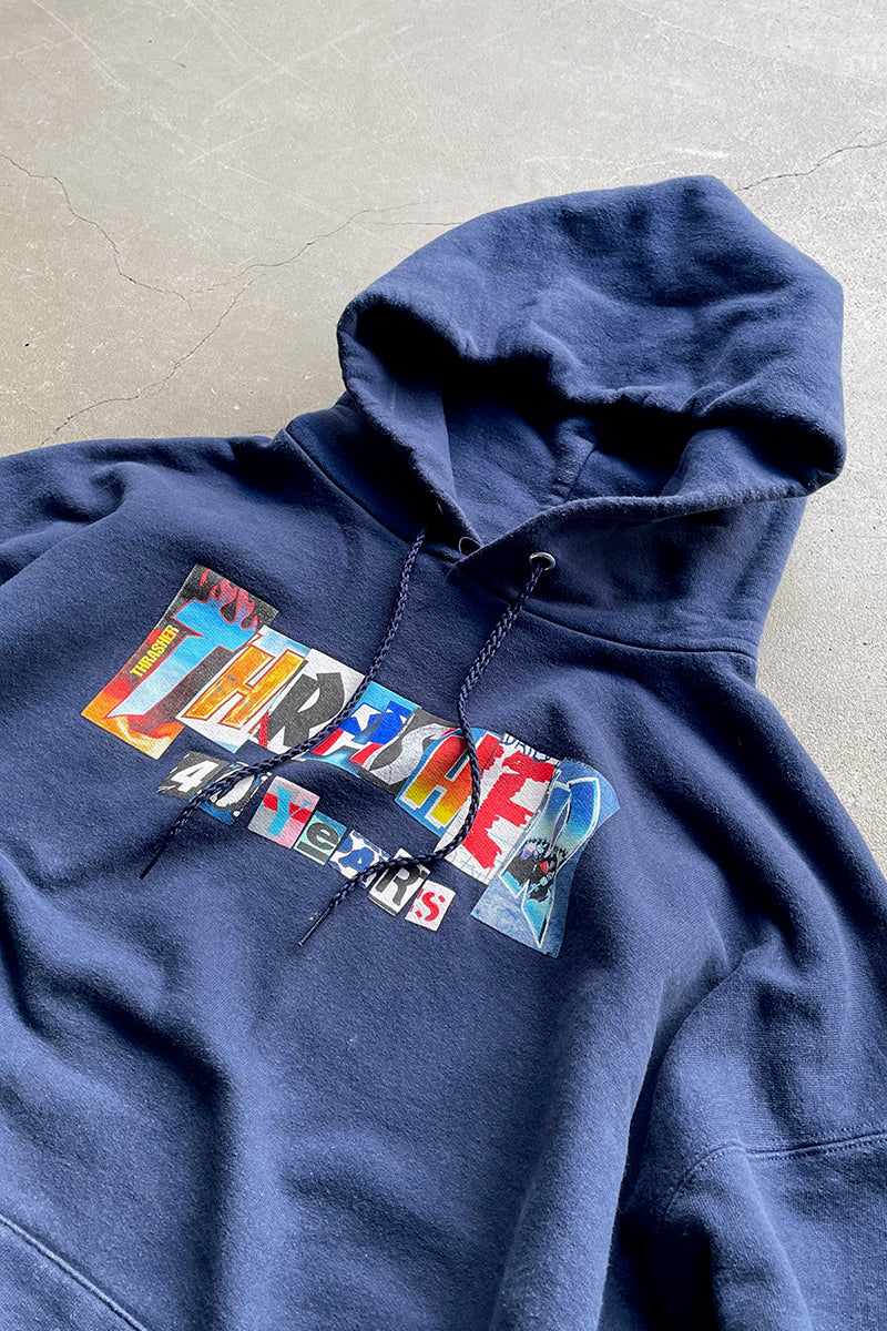 21'S 40TH ANNIVERSARY HOODIE SWEATSHIRT USA Model / NAVY [SIZE: L USED]