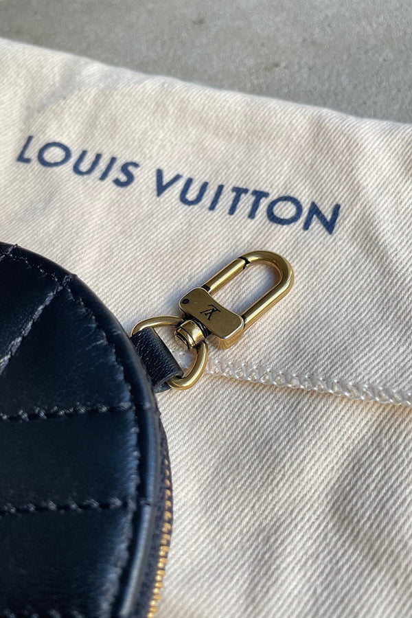 LEATHER COIN CASE W/COTTON BAG [SIZE: ONE SIZE USED]