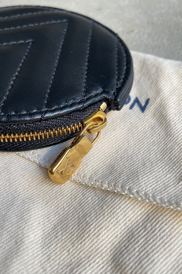 LEATHER COIN CASE W/COTTON BAG [SIZE: ONE SIZE USED]