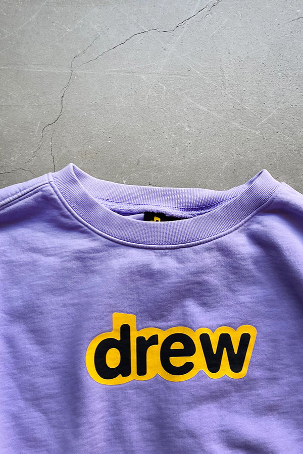 LOGO PRINT SWEATSHIRT / PURPLE [SIZE: L USED]